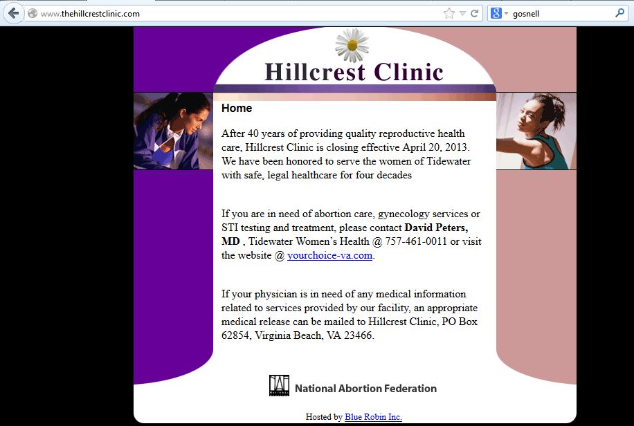 HillcrestClinicNorfolkVA-Closing - 04-20-2013