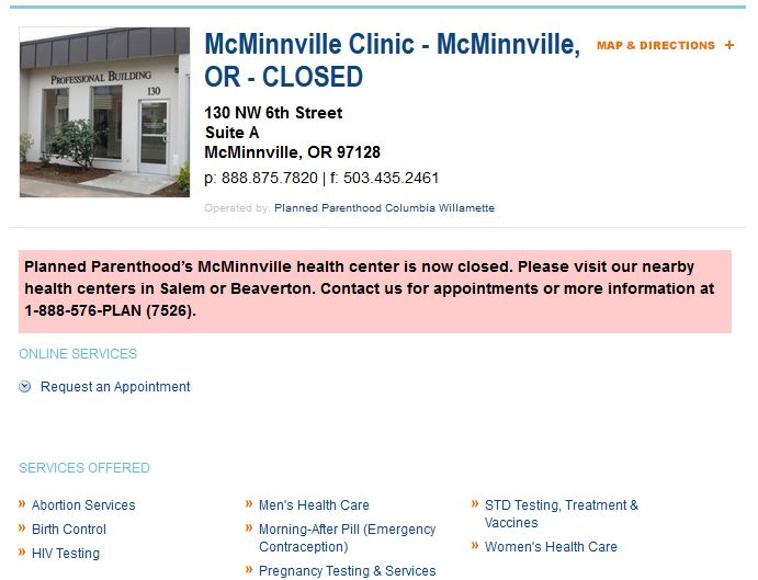 PPMcMinnvilleOR-Closed