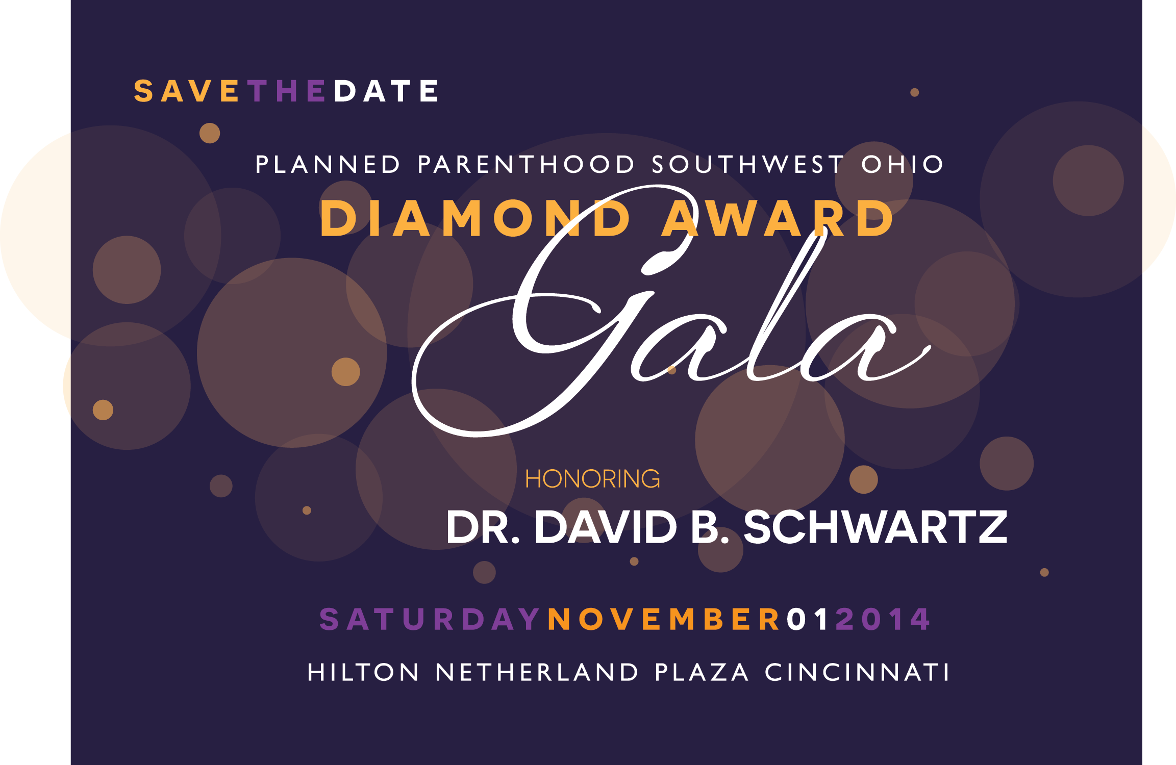Planned Parenthood 2014 Diamond Award Gala honoring David Schwartz