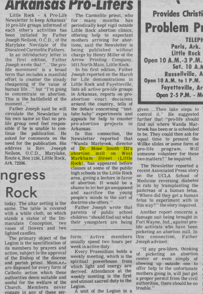 Carmelite Begins Newsletter For Arkansas Pro-Lifers 3 - The Guardian, 3-2-1979,