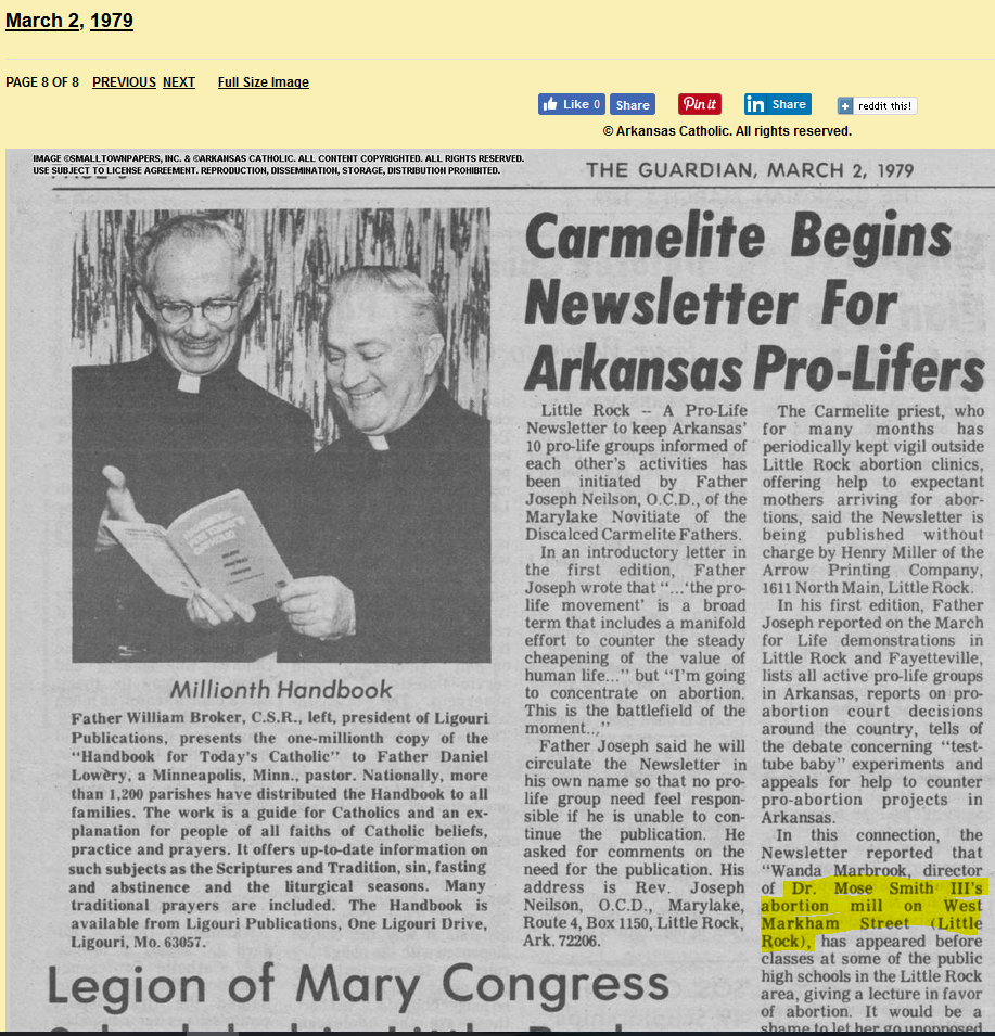 Carmelite Begins Newsletter For Arkansas Pro-Lifers 4, The Guardian, 3-2-1979
