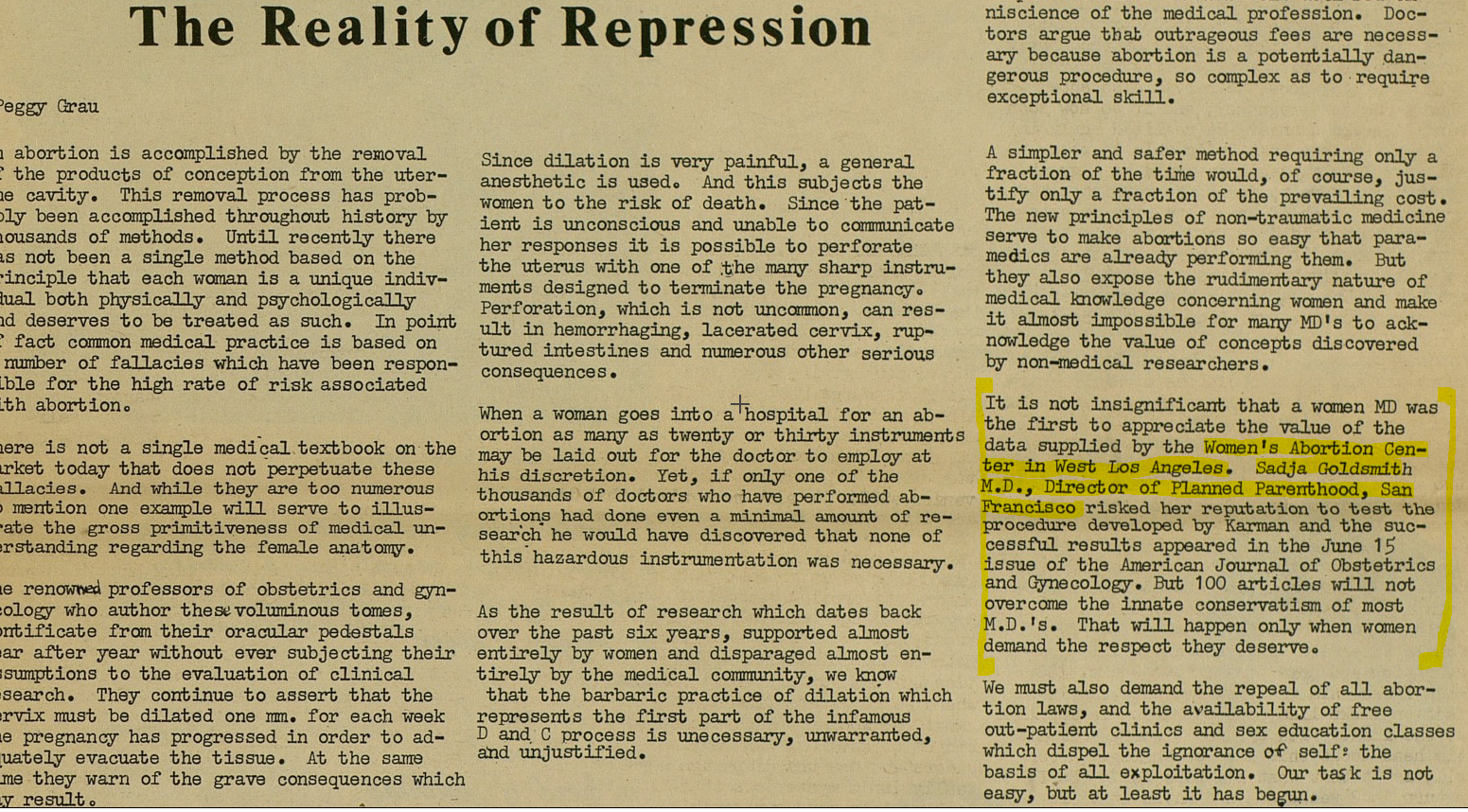 The Reality of Repression 2- Everywoman, 7-30-1971