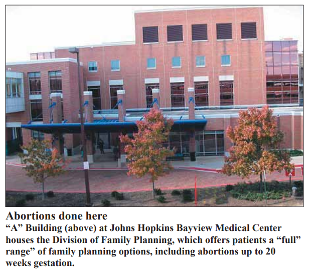 Johns Hopkins Bayview Medical Center (Baltimore, MD) - Building A - abortions pic 2