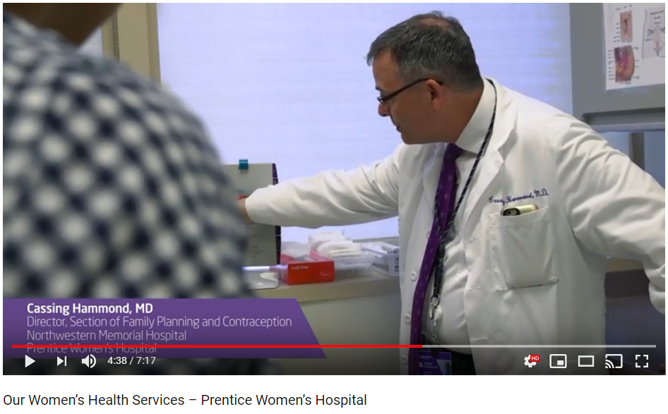 Northwestern Prentice Women's Hospital (Chicago, IL) - Cassing Hammond in Family Planning Dept at Prentice Women's Hospital