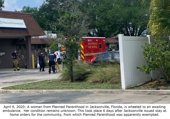 Medical Emergency at Jacksonville, Fl Planned Parenthood