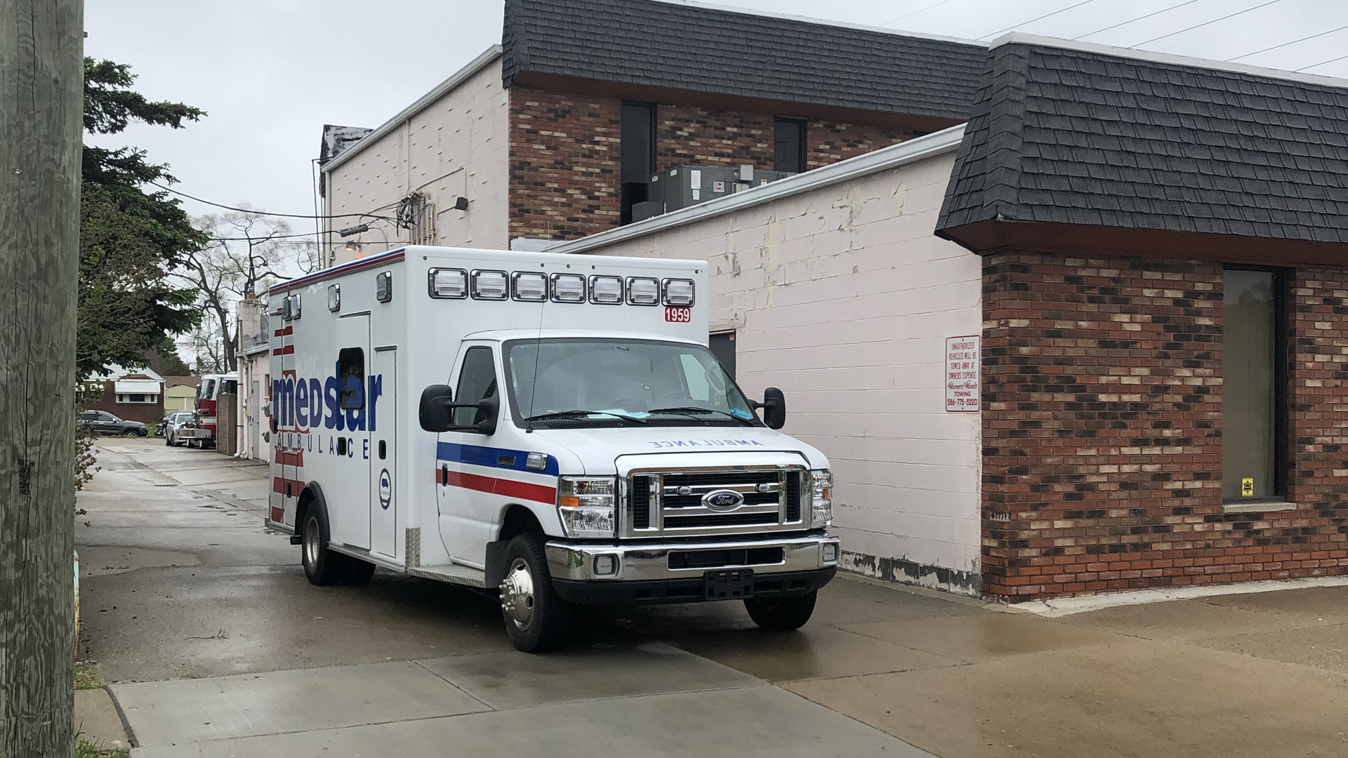 Ambulance at Eastland Women's Center 5-22-2020